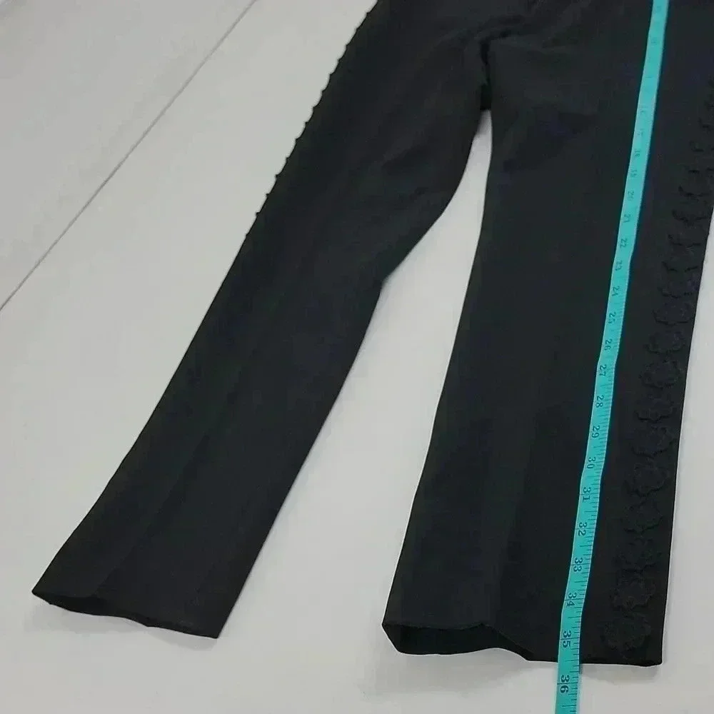 Kate Spade Lace Trim Cigarette Trousers - Black